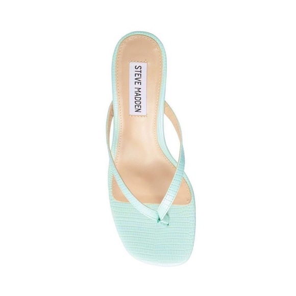 Steve Madden Melrose Stiletto Mint Green Heels Open Toe Women’s Size 9.5 - Picture 2 of 10